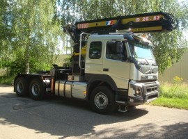 Aufbau fur Sattelauflieger Volvo 6x4 + Krane DIEBOLT D28-87