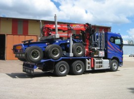 Aufbau fur Sattelauflieger Volvo 6x4 + Krane DIEBOLT D28-87