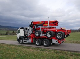 Aufbau fur Dreiachs-Langholznachläufer Volvo 6x4 + Krane Tajfun-Liv 300K87 + AR5670