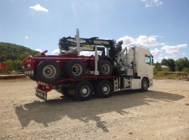Forestry equipment for 3 axles forestry dolly Scania 6x4 + crane Tajfun-Liv 320K81 + AR5670