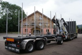 3 axles trailer with bunks
