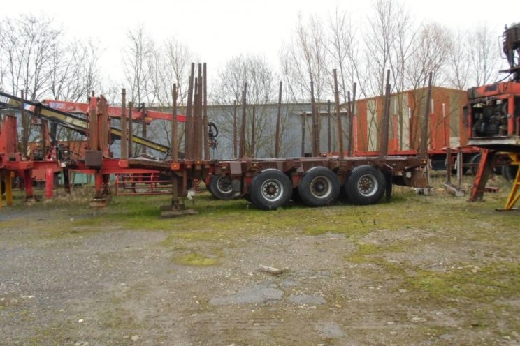 3 axles telescop semi-trailer