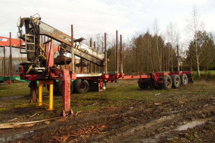 3 axles telescop semi-trailer Diebolt