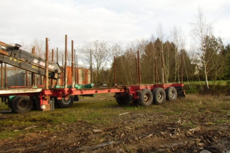 3 axles telescop semi-trailer Diebolt