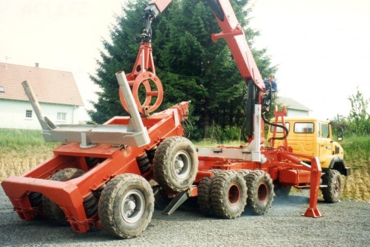 Arrière-train forestier 4 demi-lignes d&rsquo;essieux &#8211; hors UE