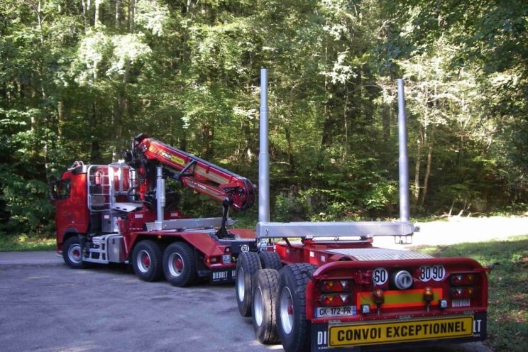 Arrière-train forestier 3 essieux à timon