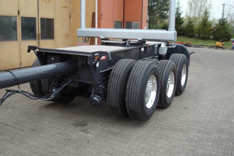 3 axles forestry dolly with drawbar