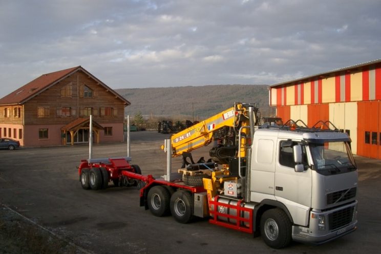 2 axles forestry dolly with drawbar