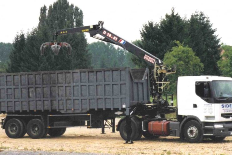 Handling crane, framework or recycling