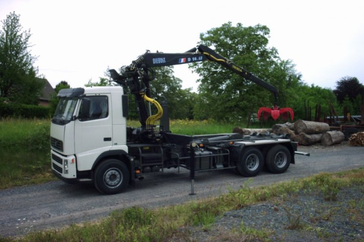 Grue de manutention, charpentier et recyclage