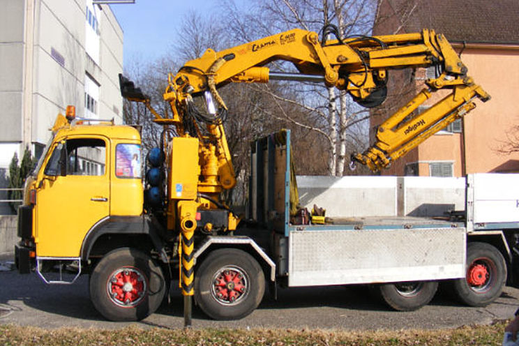 Grue de manutention, charpentier et recyclage