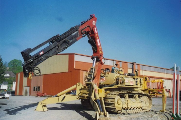 Handling crane, framework or recycling