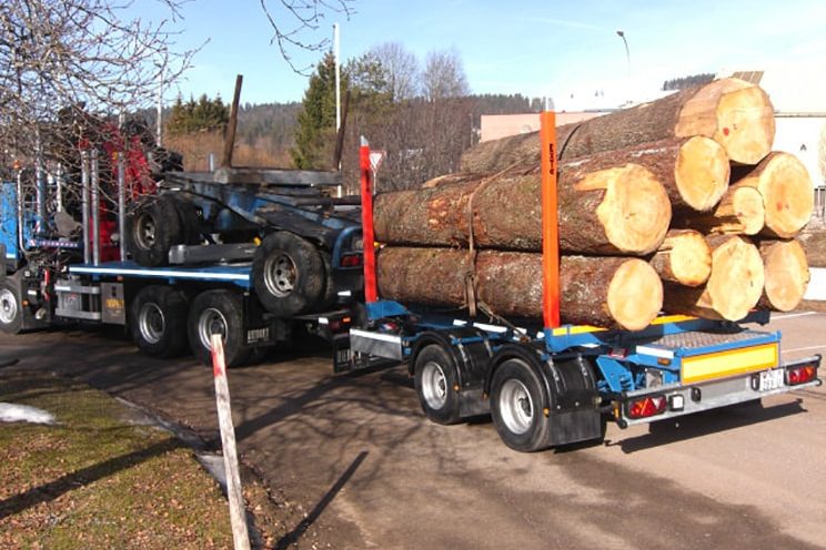 2 axles trailer for Switzerland and Germany