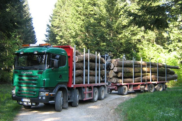 3 axles platform trailer