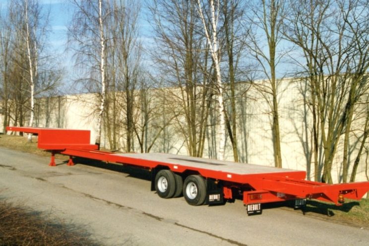 2 axles extendable semi-trailer for carpenter