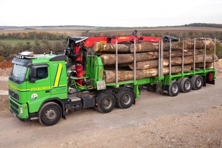 3 axles extendable semi-trailer with or without crane