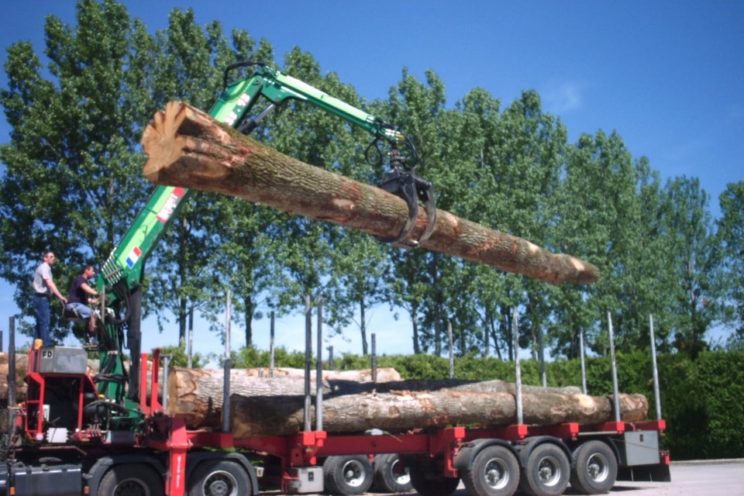 Semi remorque extensible 3 essieux avec ou sans grue sur col de cygne