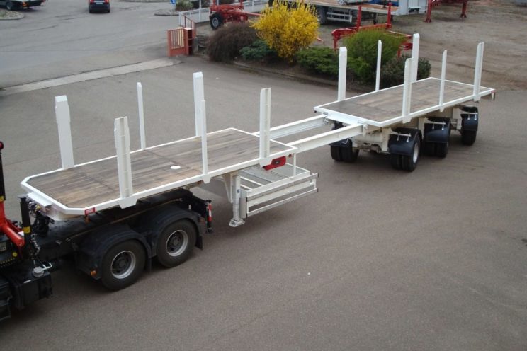 2 or 3 axles semi-trailer for different diameters and length pipelines&#8217; transport &#8211; outside EU