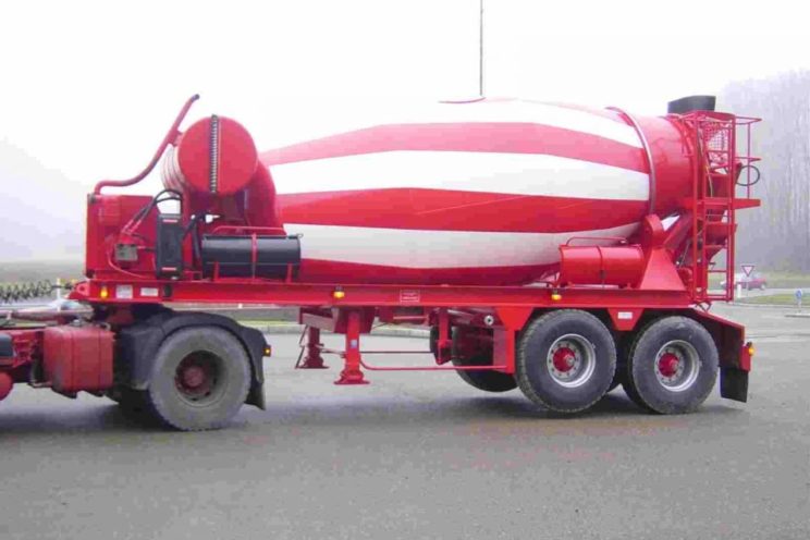 2 or 3 axles semi-trailer for concrete mixer