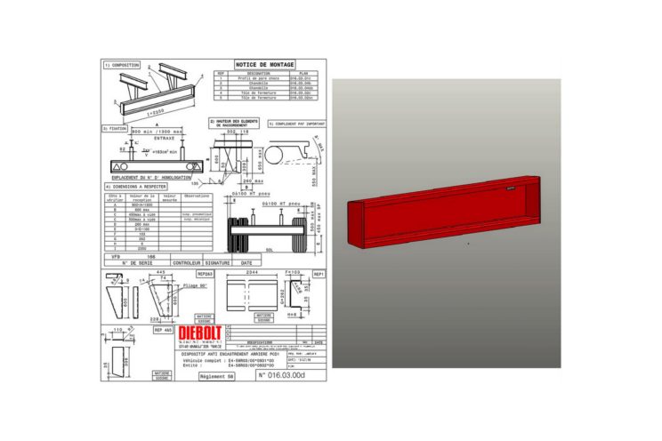 Homologated rear protection